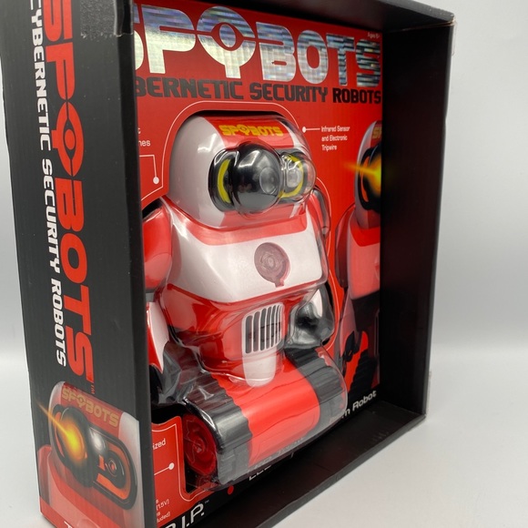 SpyBots Toys Spybots Security Robots Red Trip Led